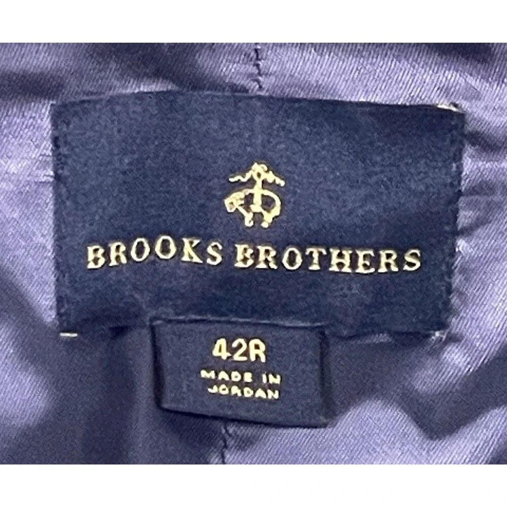 Brooks Brothers 100% Wool Suit Vest/Waistcoat- Blue - Size 42R